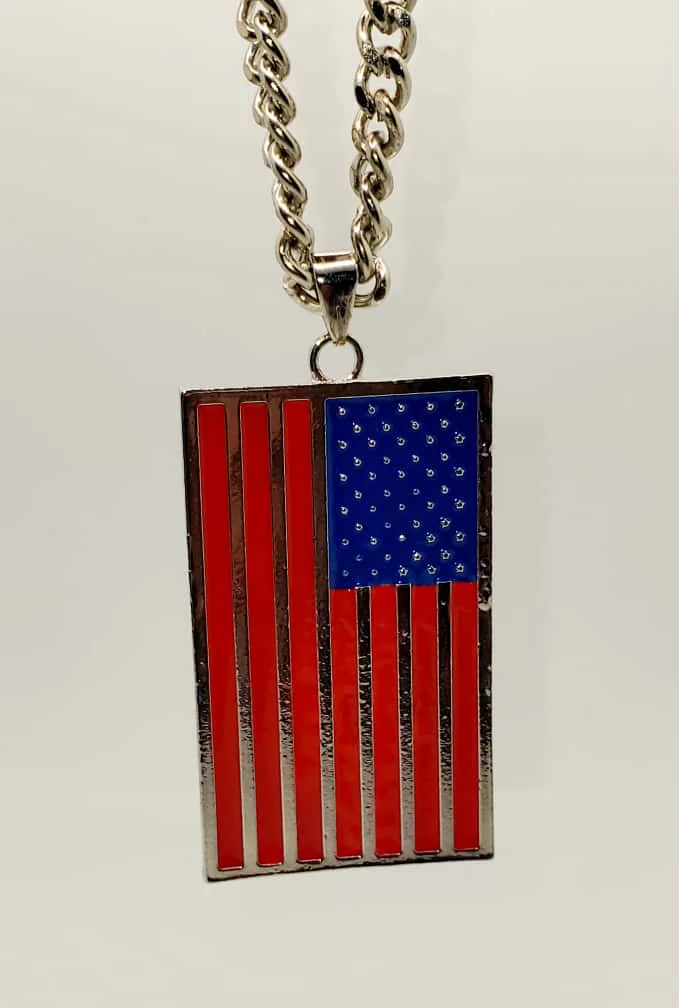 American Flag necklace