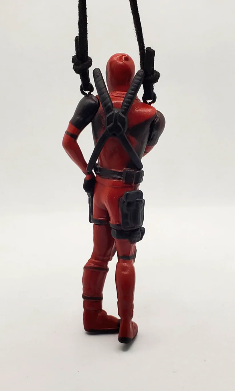 Deadpool Cartoon Rearview Mirror Pendant – Mini Action Figure Toy
