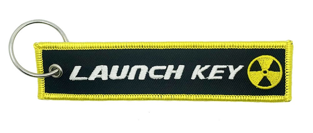 Launch Key Embroidered Keychain