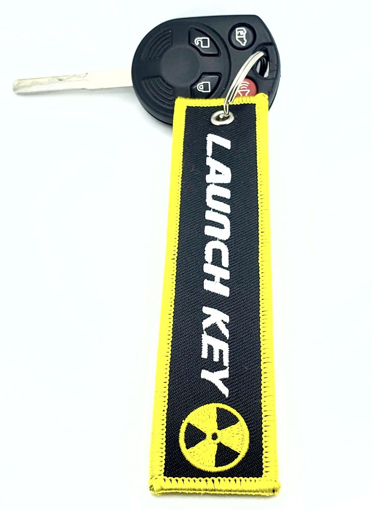 Launch Key Embroidered Keychain