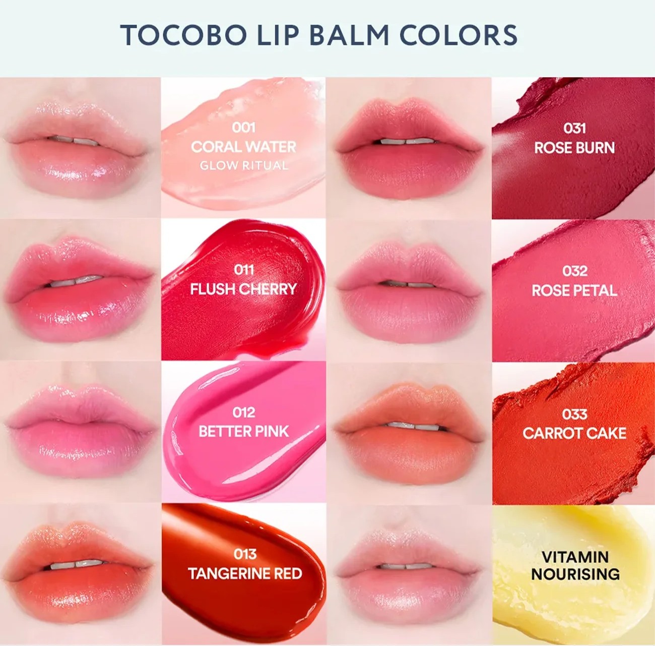 TOCOBO Glass Tinted Lip Balm - 001 Flush Cherry