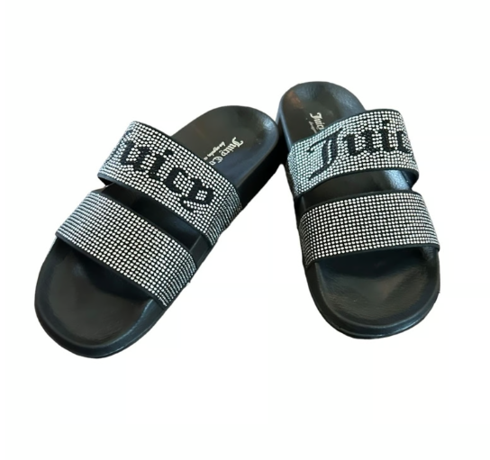 Juicy Couture Rhinestone Slide Sandal - SIZE - US 8