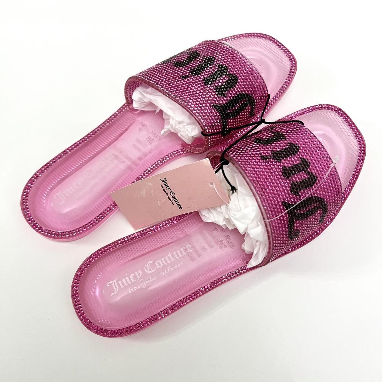 Juicy Couture Pink Jelly Slides - Size US 7