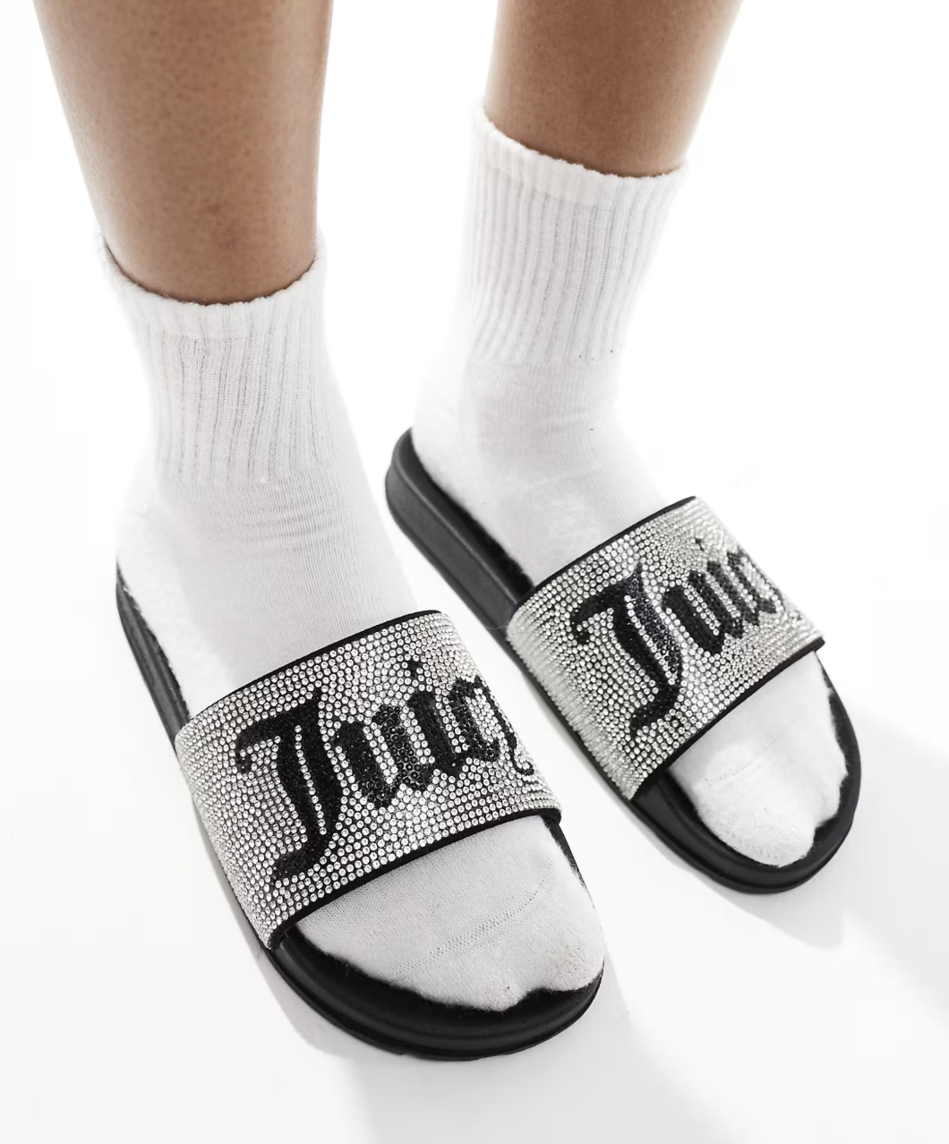 Juicy Couture Crystal Slides - Size 8US