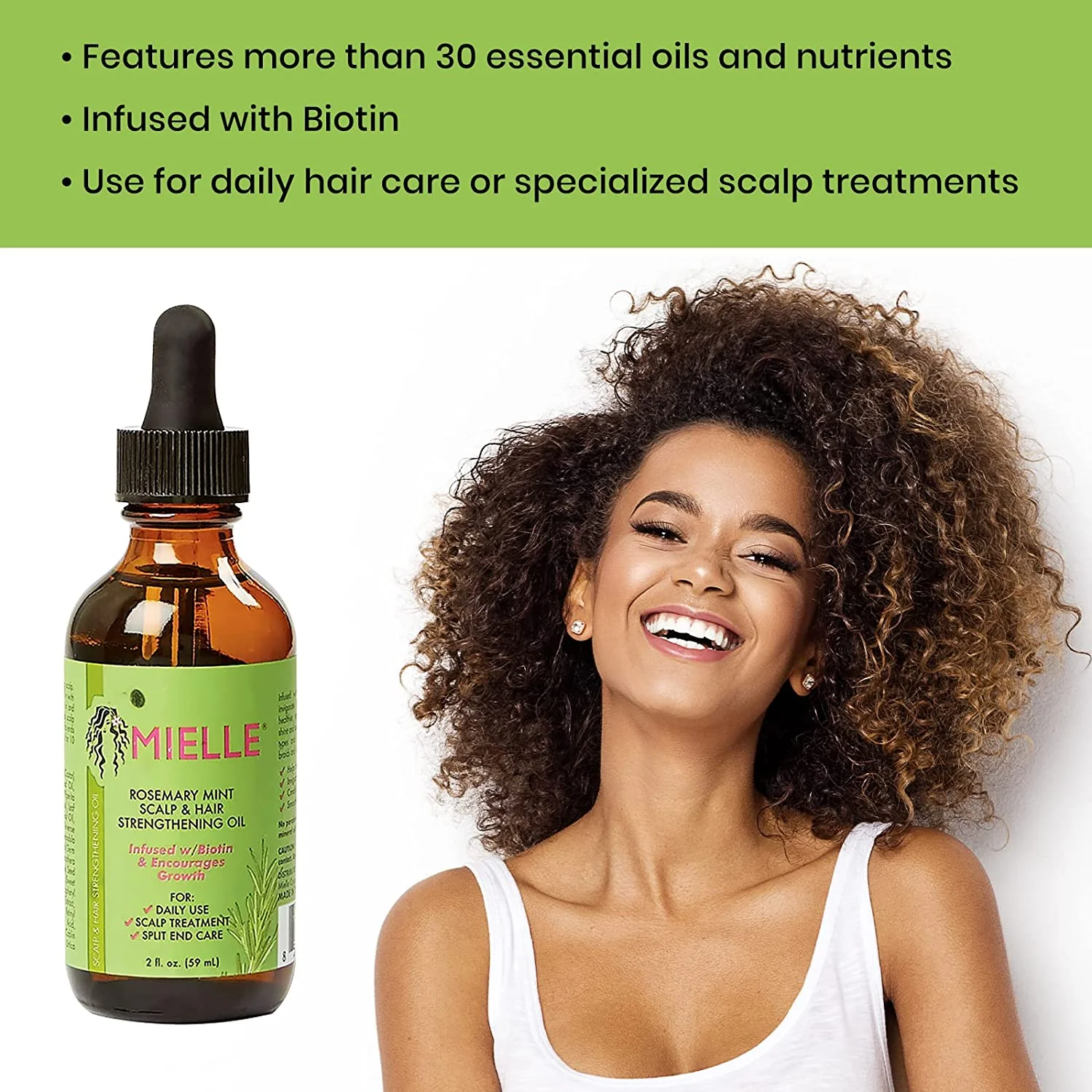Mielle Rosemary Mint Scalp & Hair Strengthening Oil
