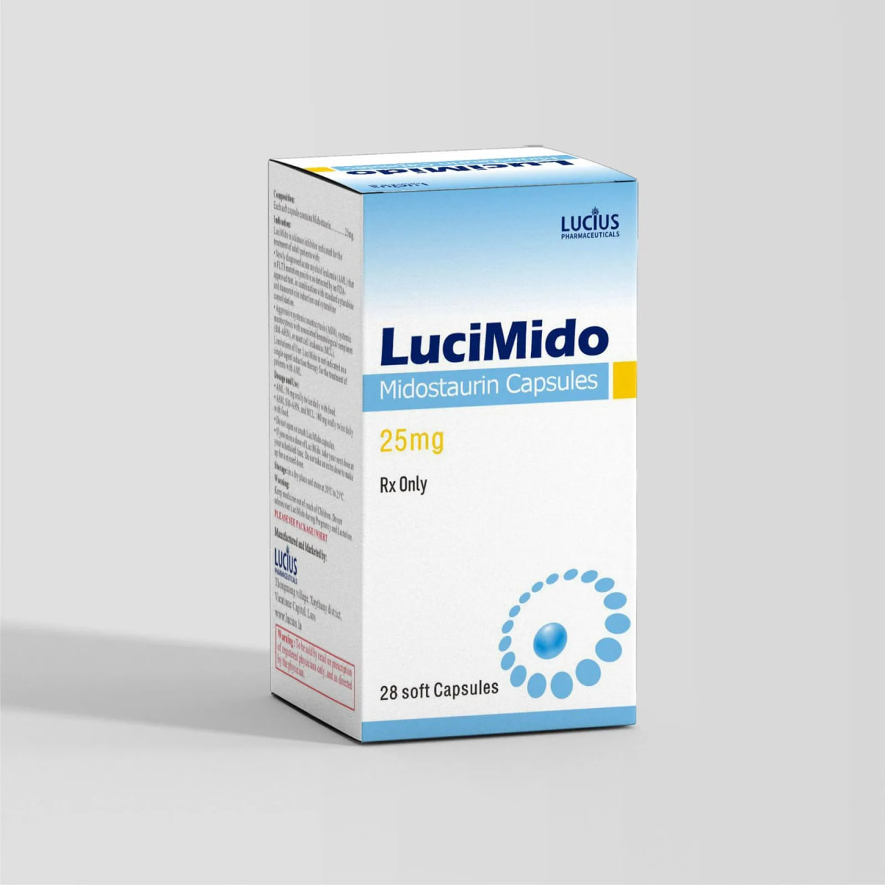Thuốc Lucimido (Midostaurin) 25 mg giá bao nhiêu