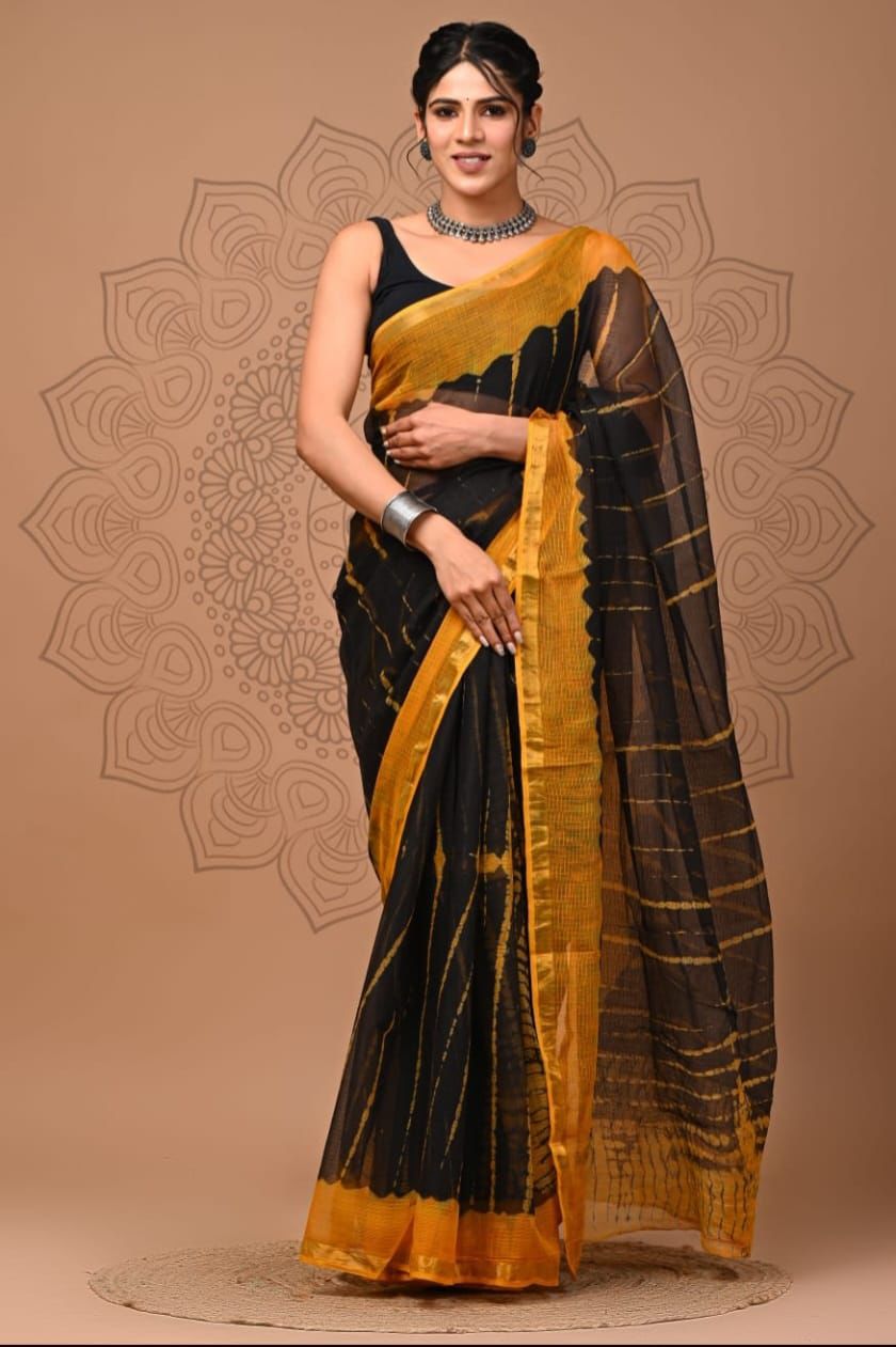Kota doria pure cotton saree