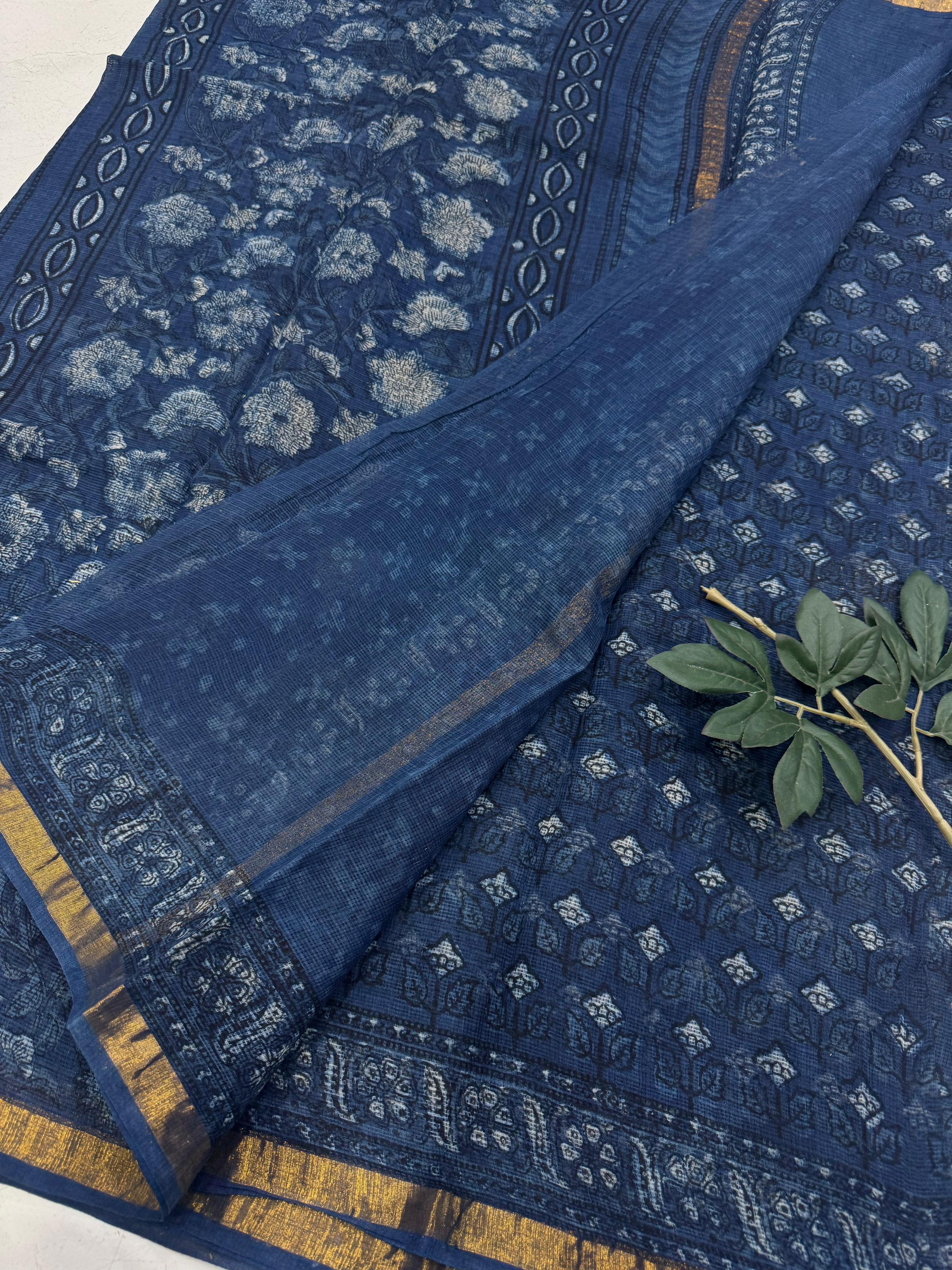 Kota doria pure cotton saree