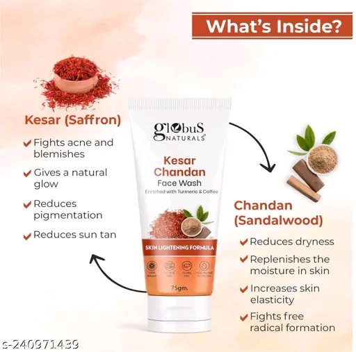 Globus Naturals Kesar Chandan Face Wash