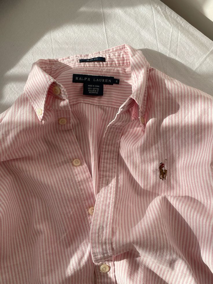 Ralph Lauren Pink Striped Shirt