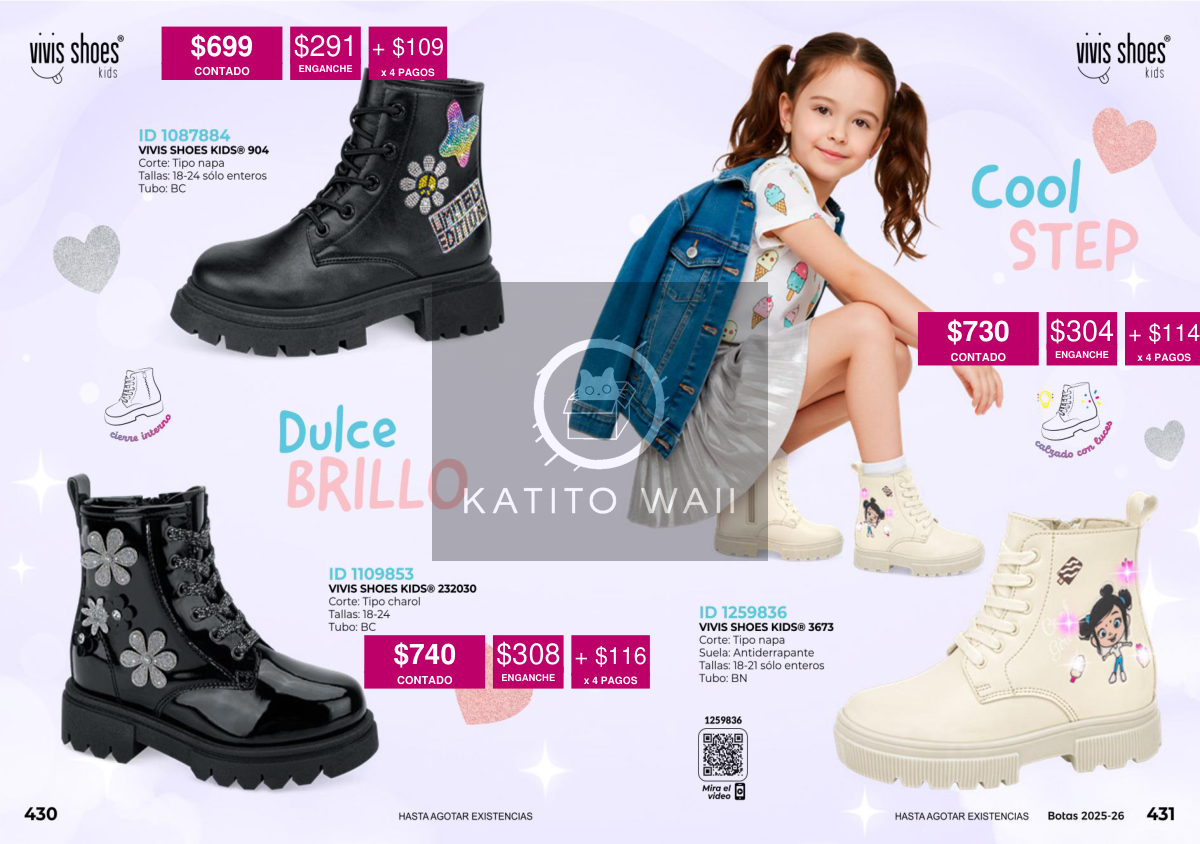 Botas Katito Waii para niñas