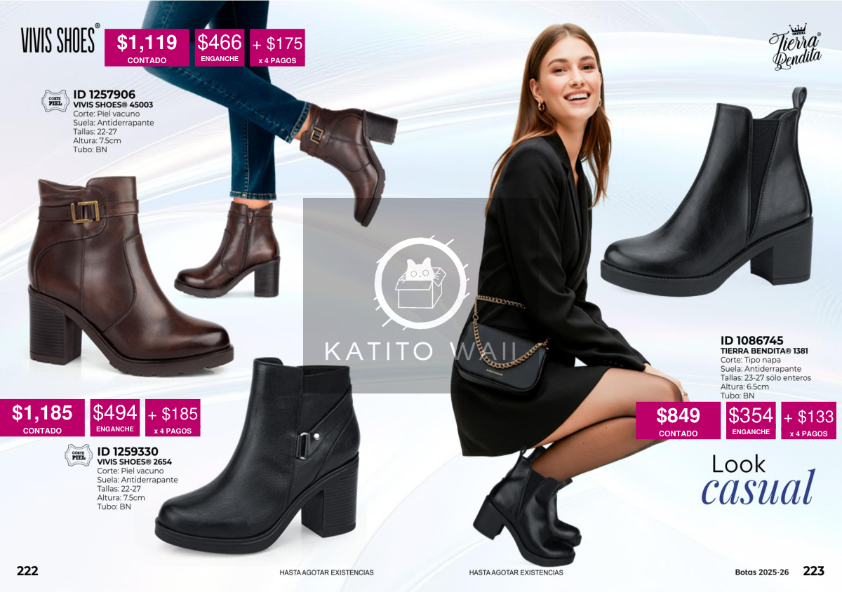 Botines negros de tacón