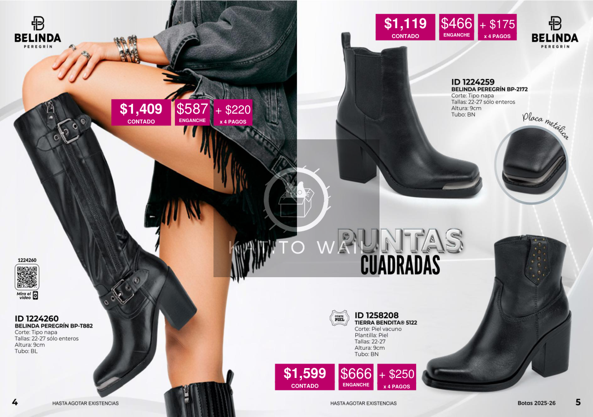 Botas negras de tacón