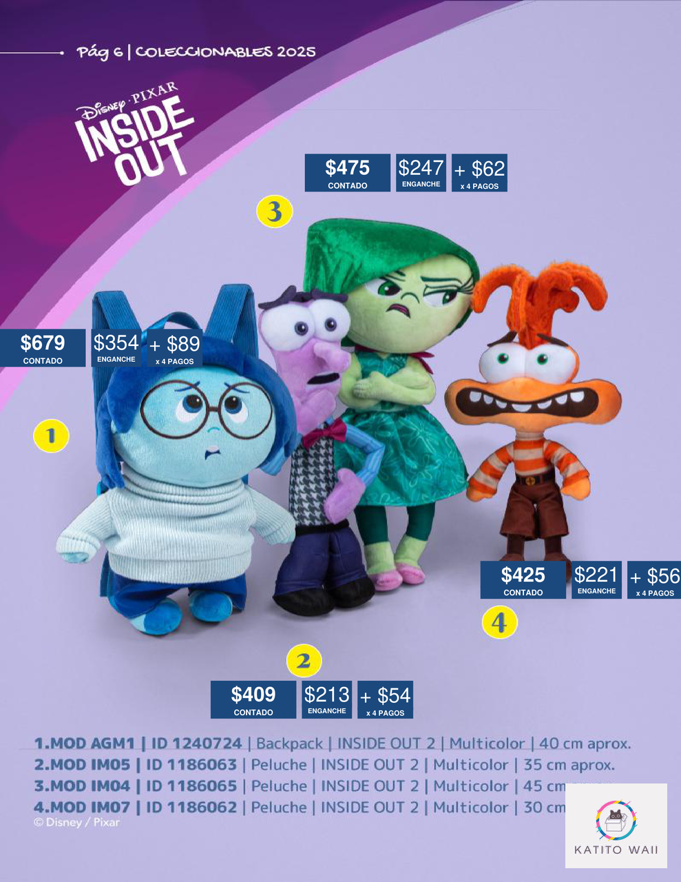 Mochila de Tristeza de Inside Out