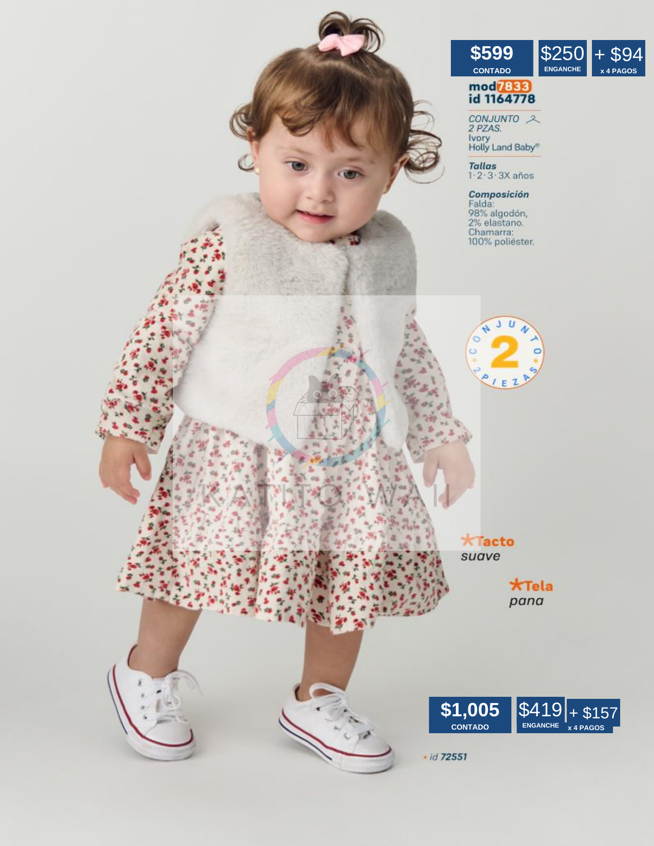 Vestido infantil estampado