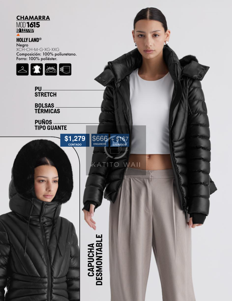 Chamarra HOLYLAND negra