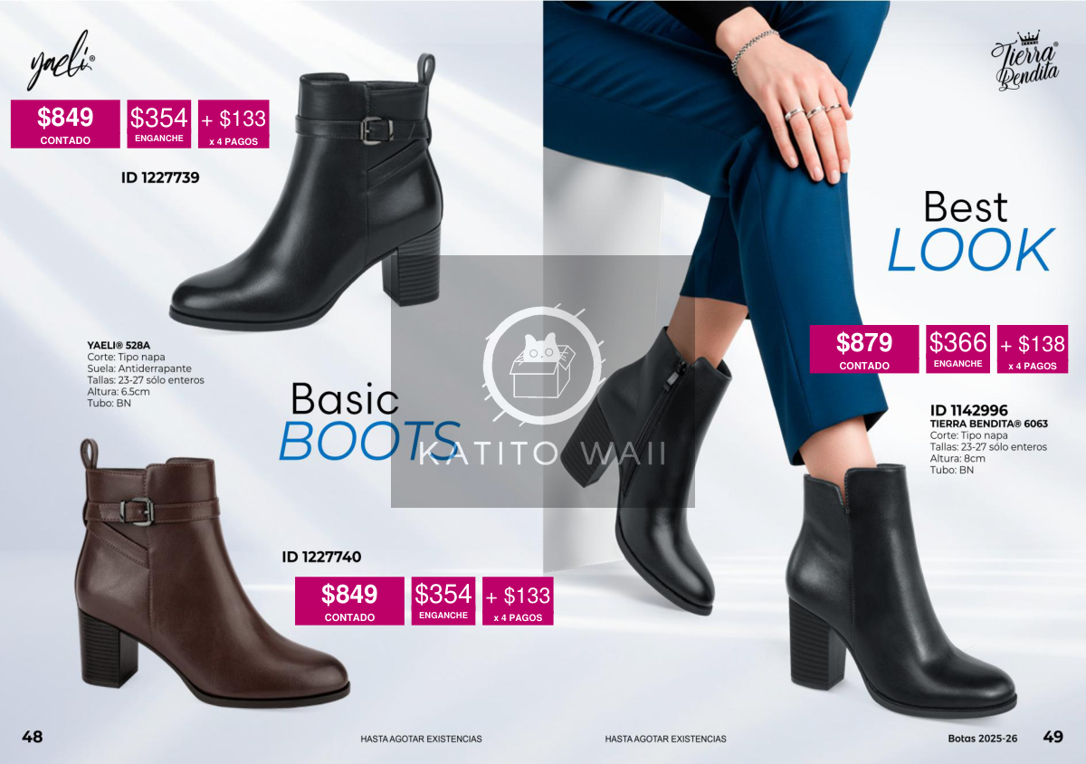 Botines negros de tacón