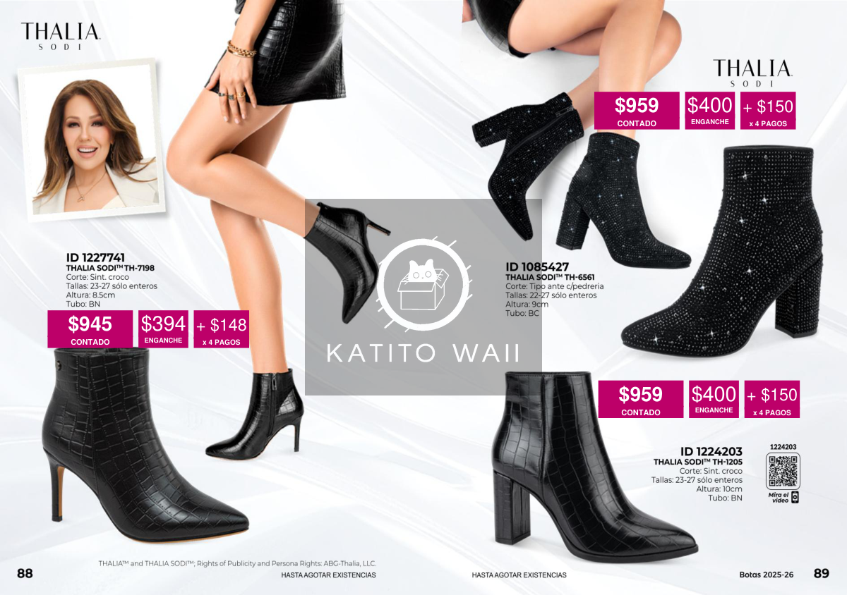Botines de moda Thalia Sodi