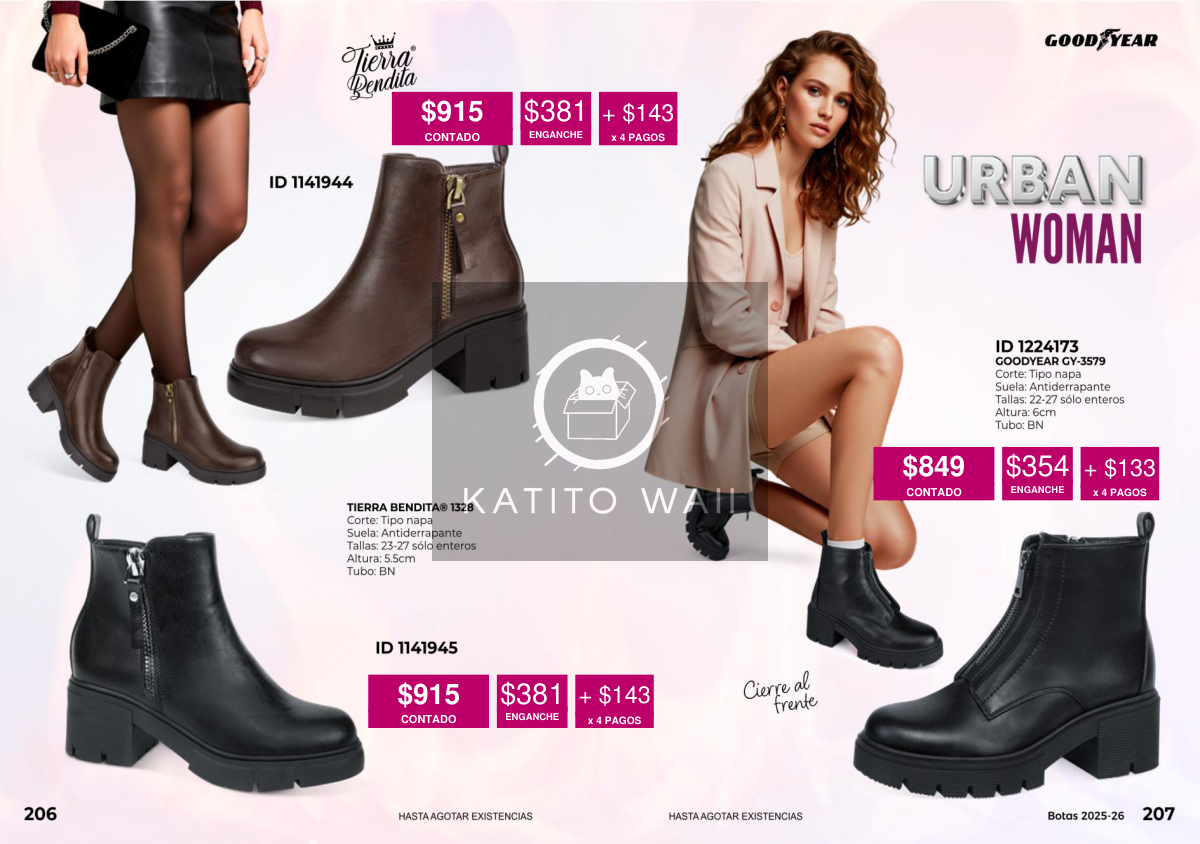 Botín casual para mujer