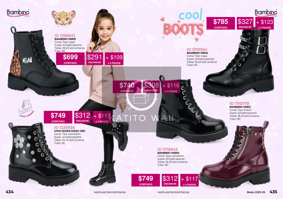 Botas infantiles estilo combat