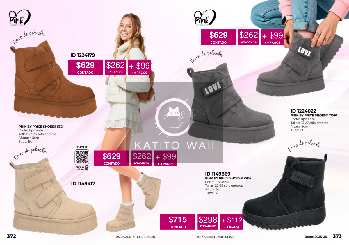 Botas Pink Fur Piec Shoes