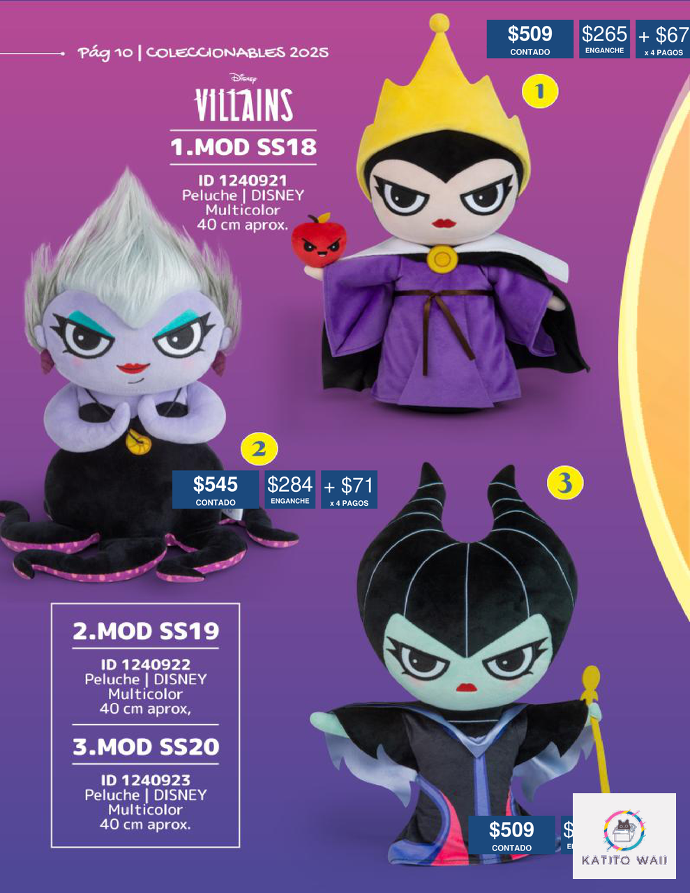 Colección peluches Disney Villains