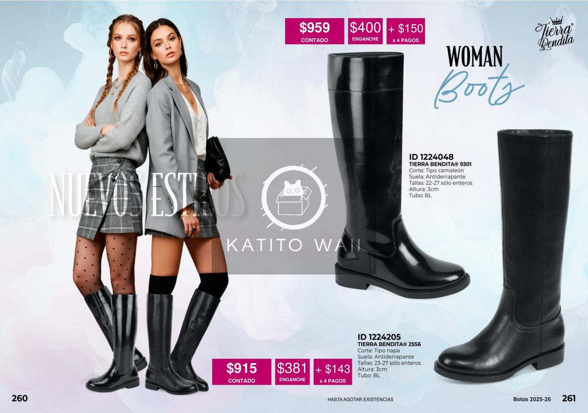 Botas negras de mujer