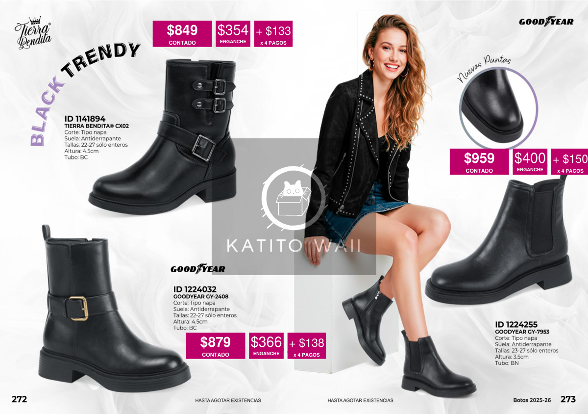 Botines negros Goodyear