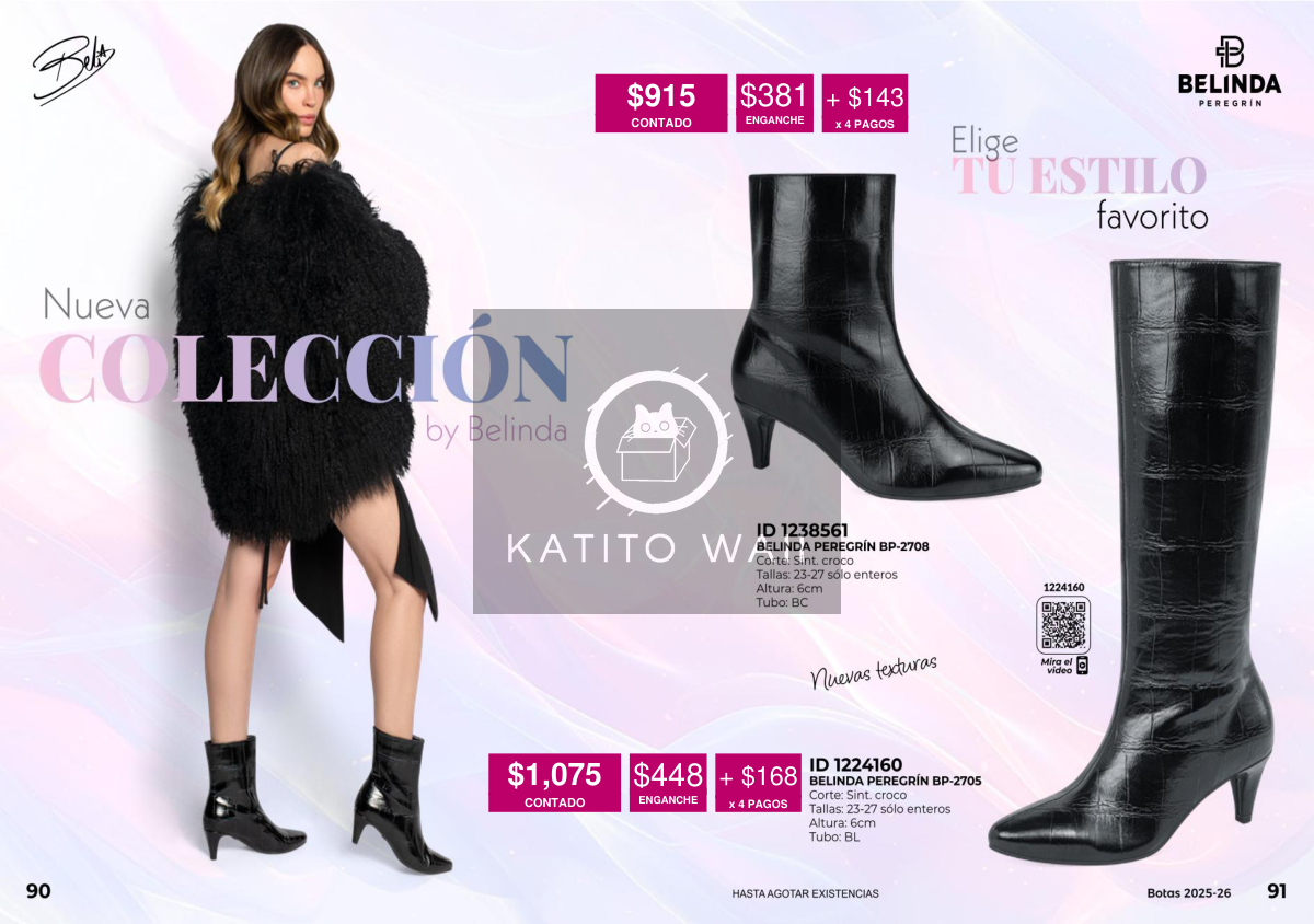 Botines de piel sintética en negro