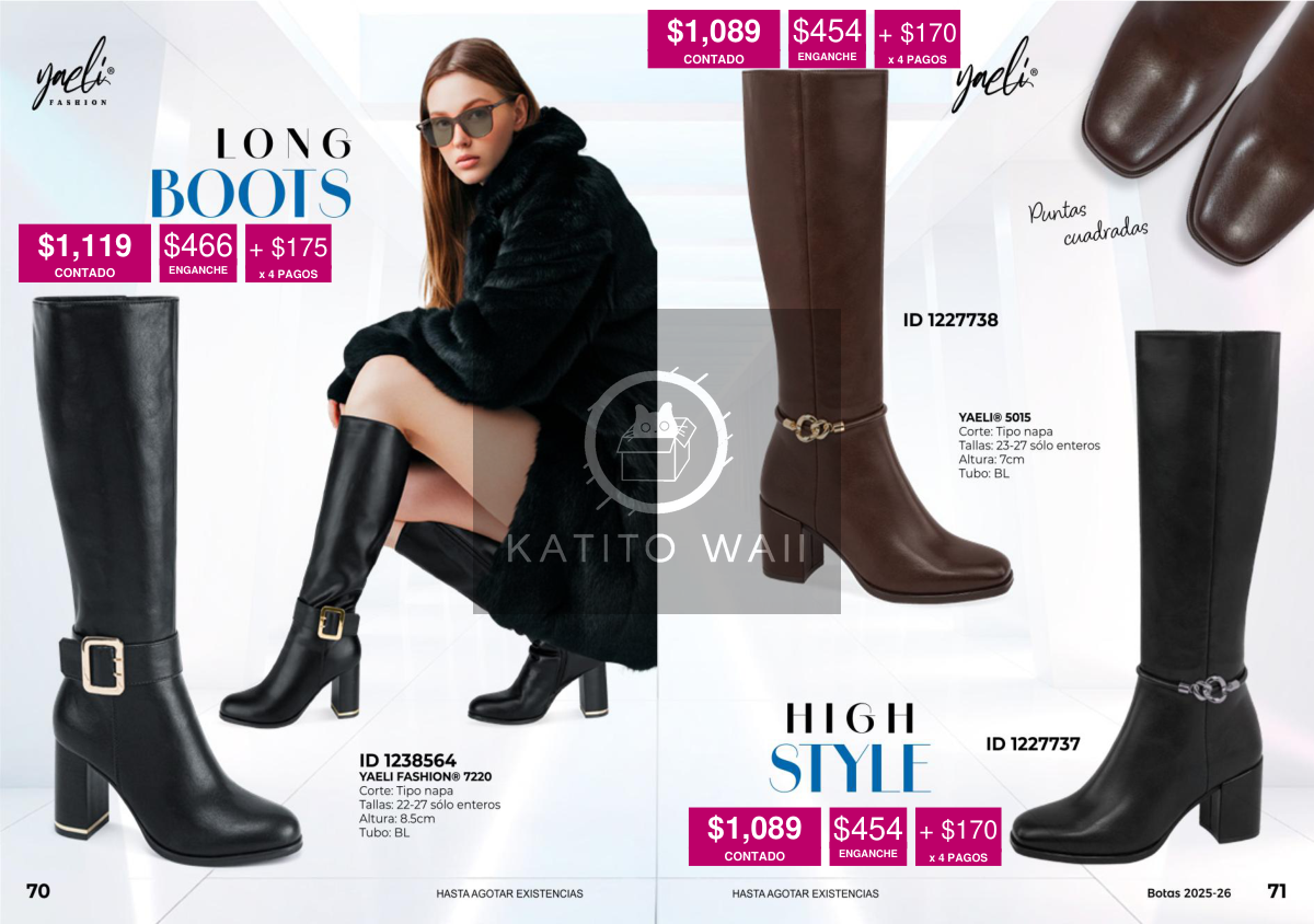 Botas largas de tacón