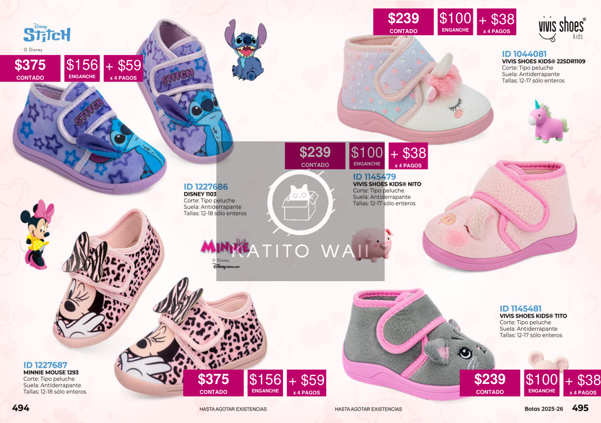 Calzado infantil de personajes Disney