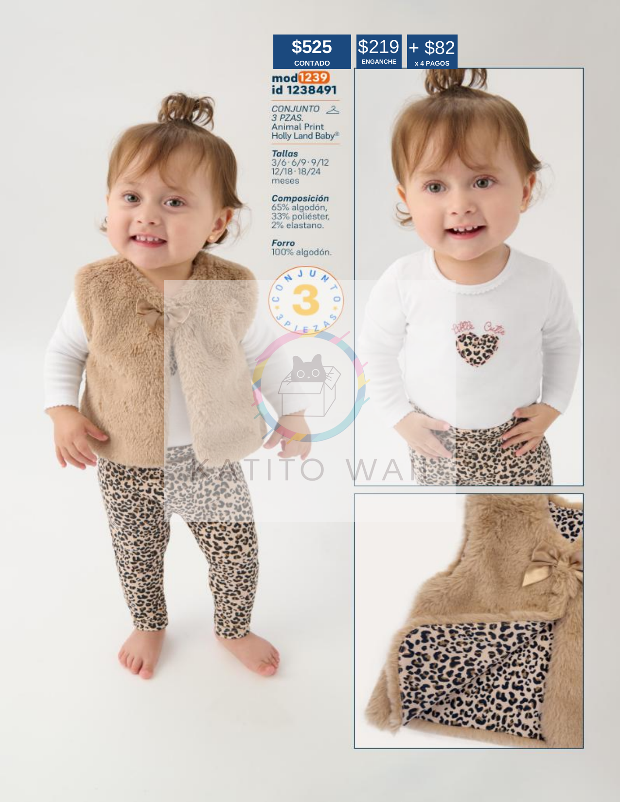 Conjunto Animal Print para niña