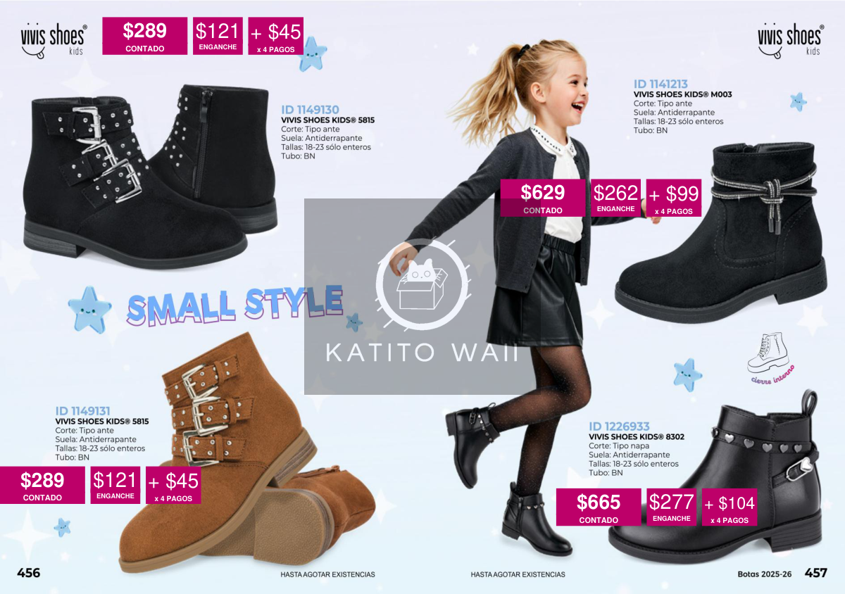 Botines cortos para niña