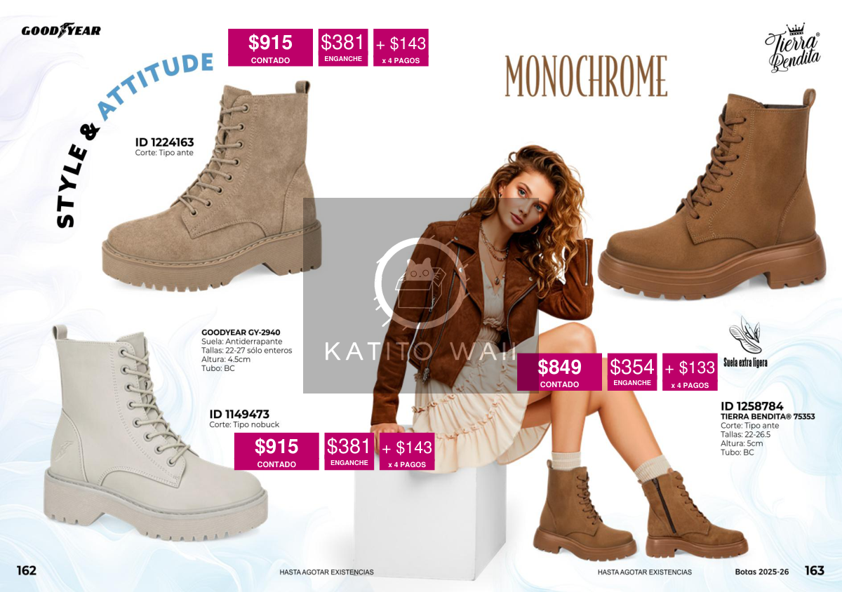 Botas estilo militar para mujer