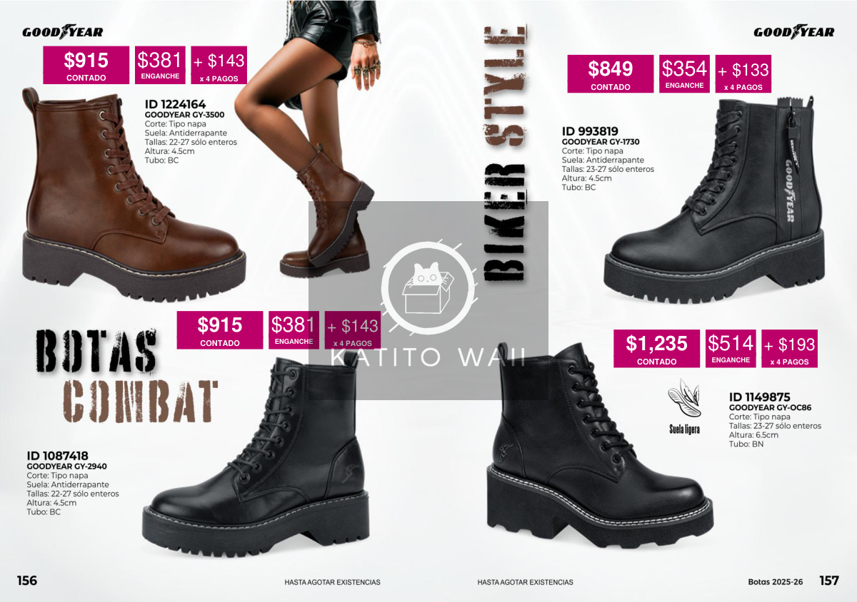 Botas de combate negras