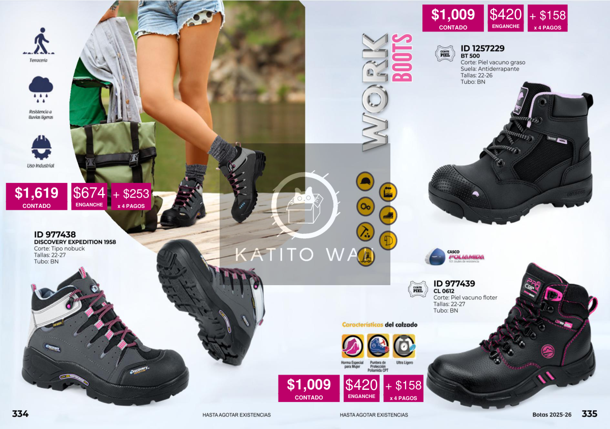 Bota de trabajo industrial para mujer