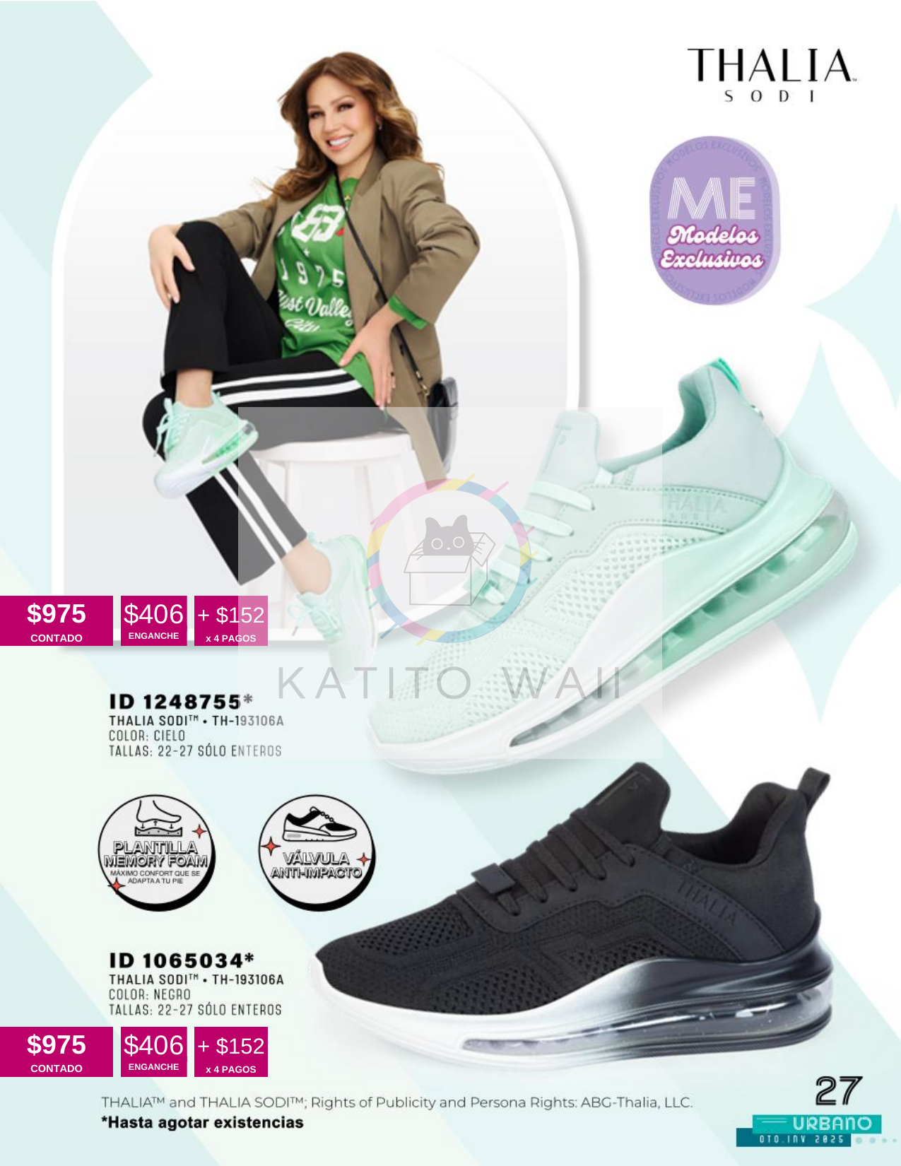 Tenis deportivos Thalia Sodi 1248755