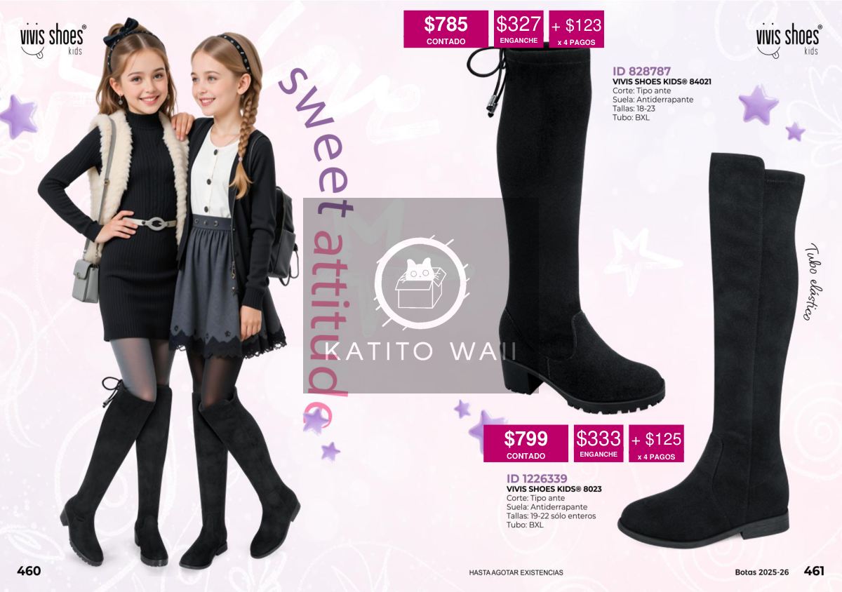 Botas negras estilo tubo