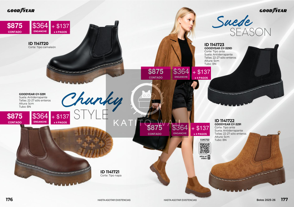 Botas estilo chunky Goodyear