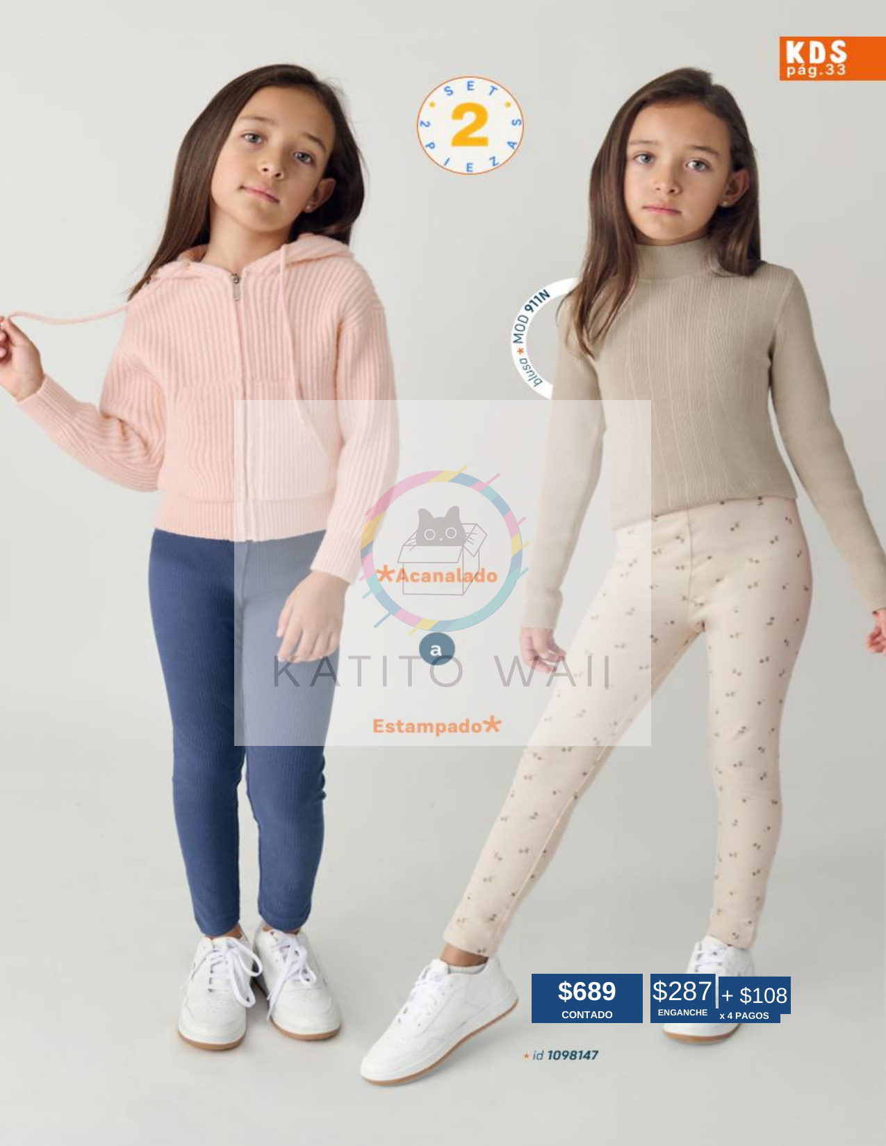Conjunto de ropa para niñas