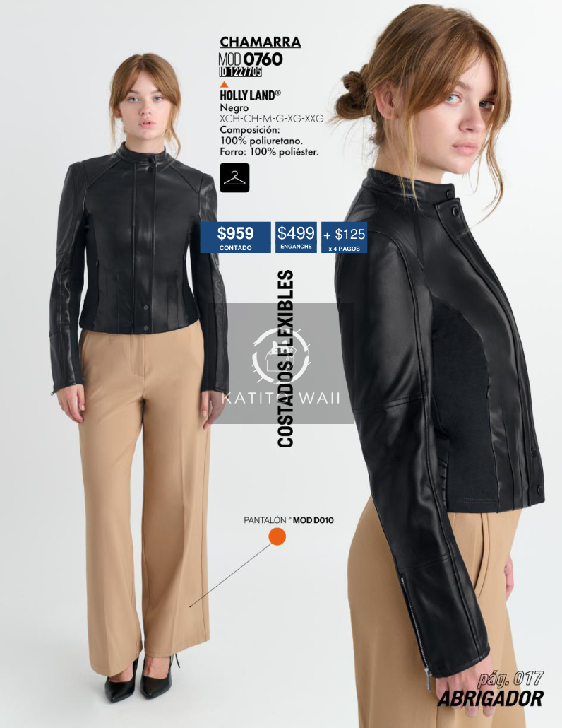 Chamarra negra modelo 0760