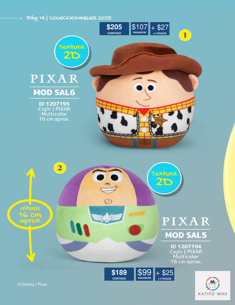 Cojín de peluche Pixar