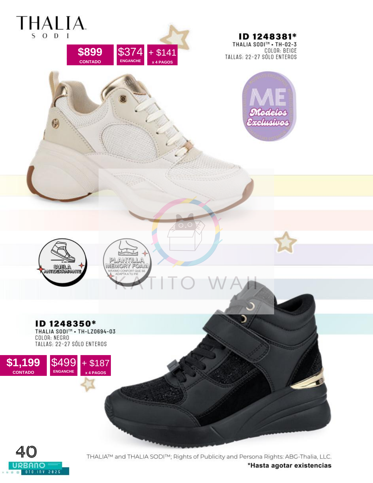 Tenis plataforma Thalia Sodi