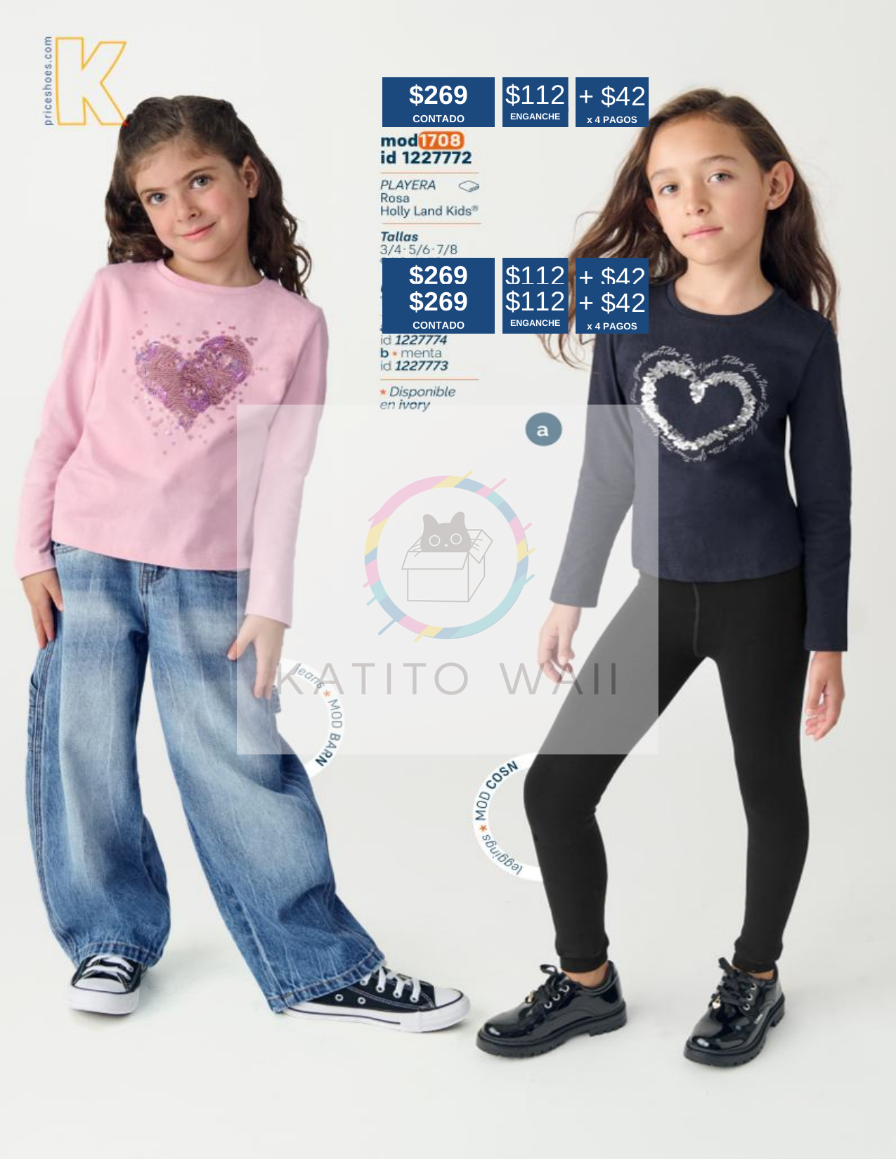 Playera de manga larga para niña