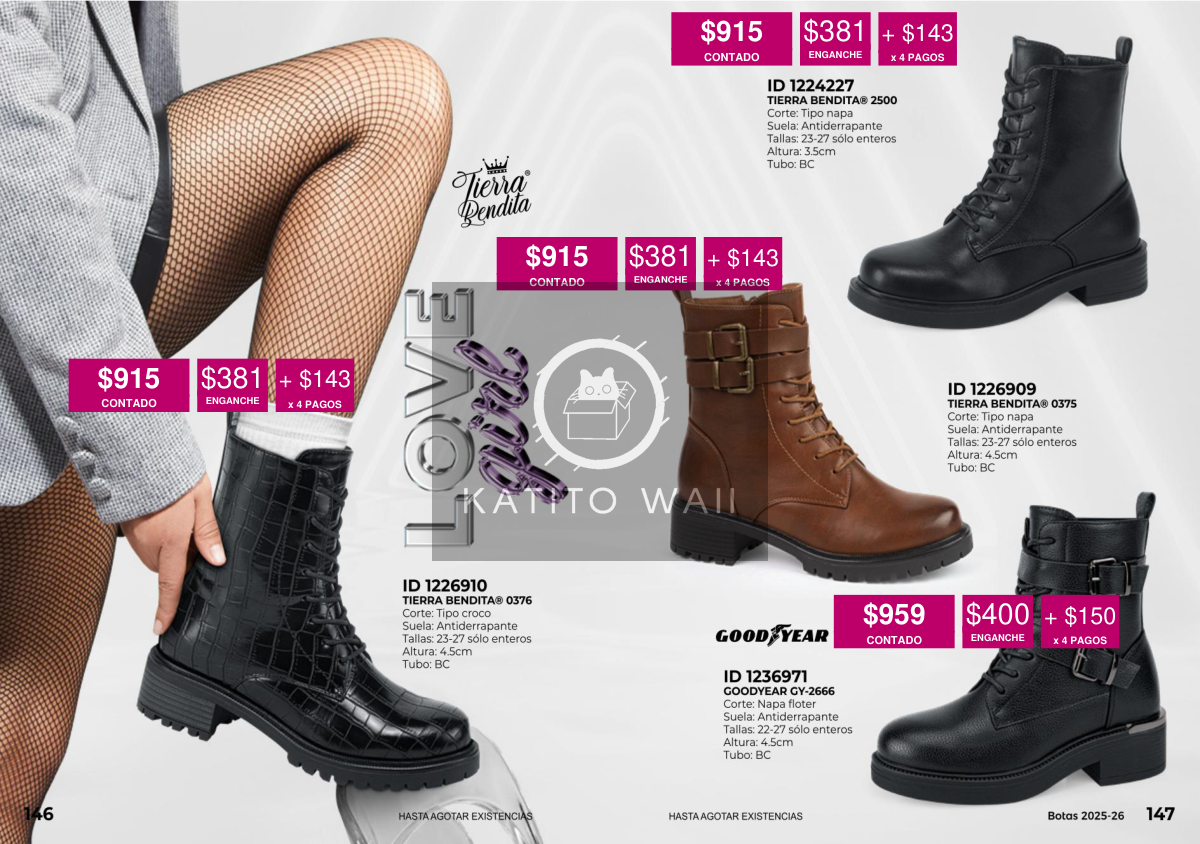 Botines de charol negro