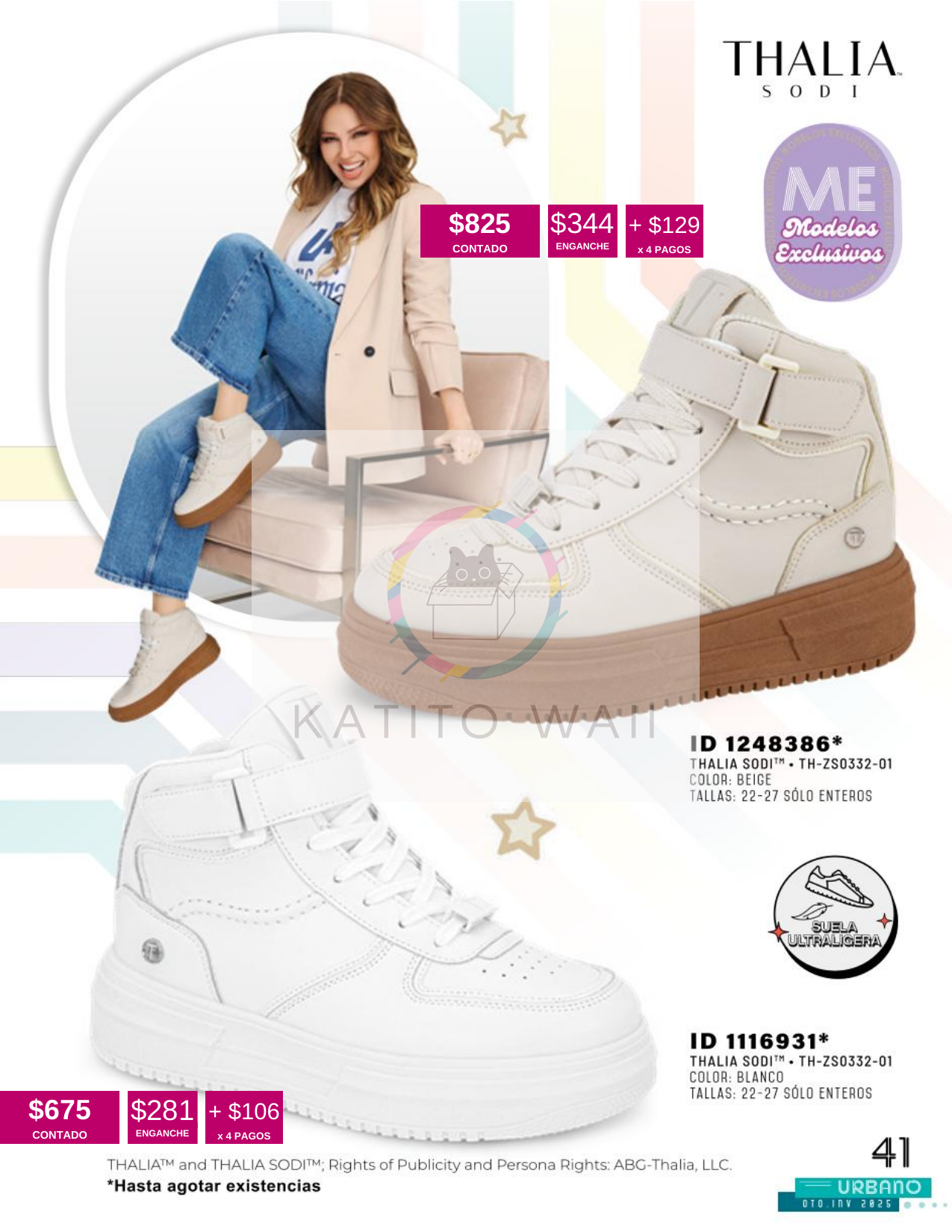 Tenis de moda Thalia Sodi