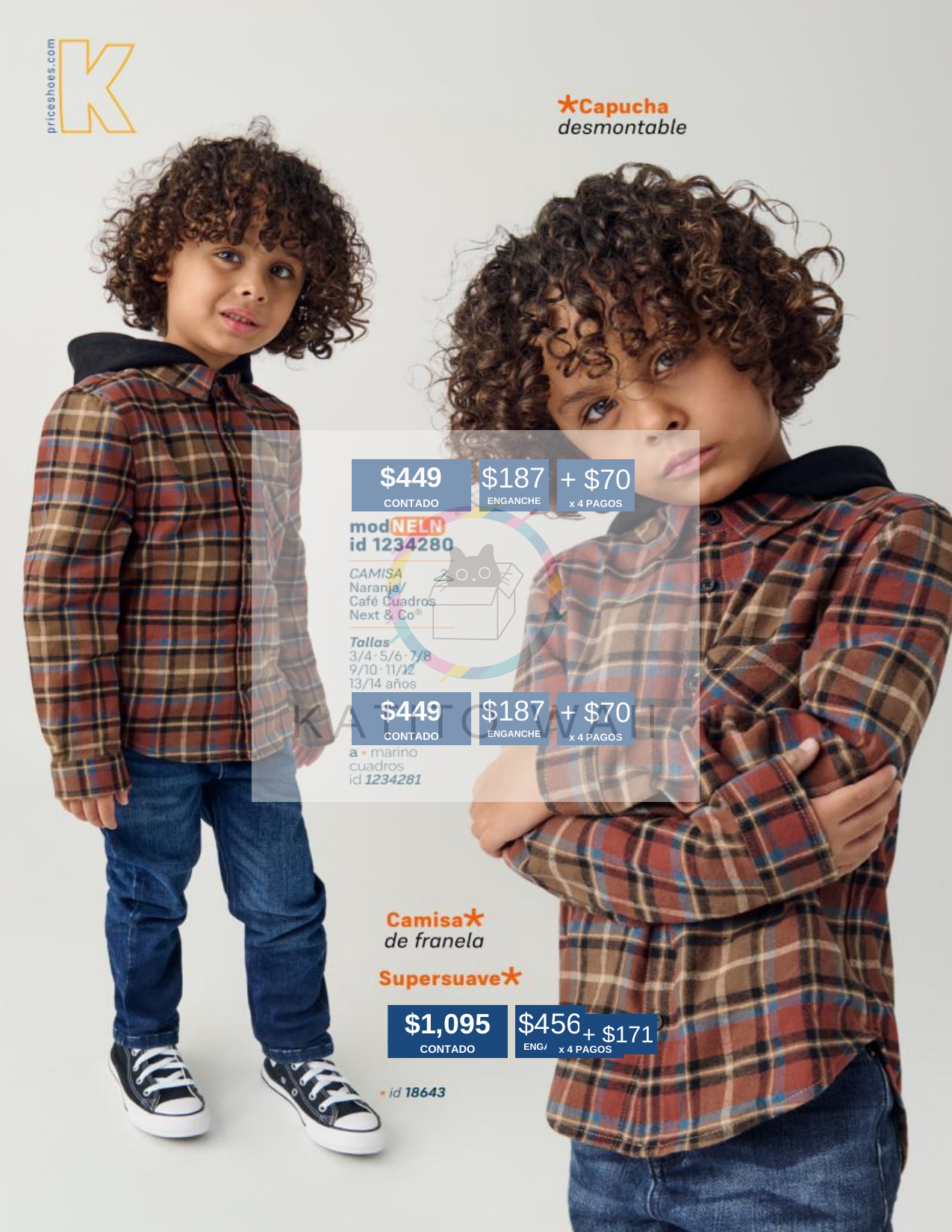 Camisa de franela para niño