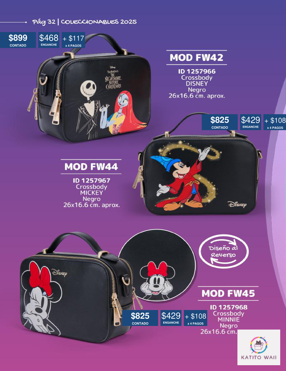 Crossbody Disney Negro