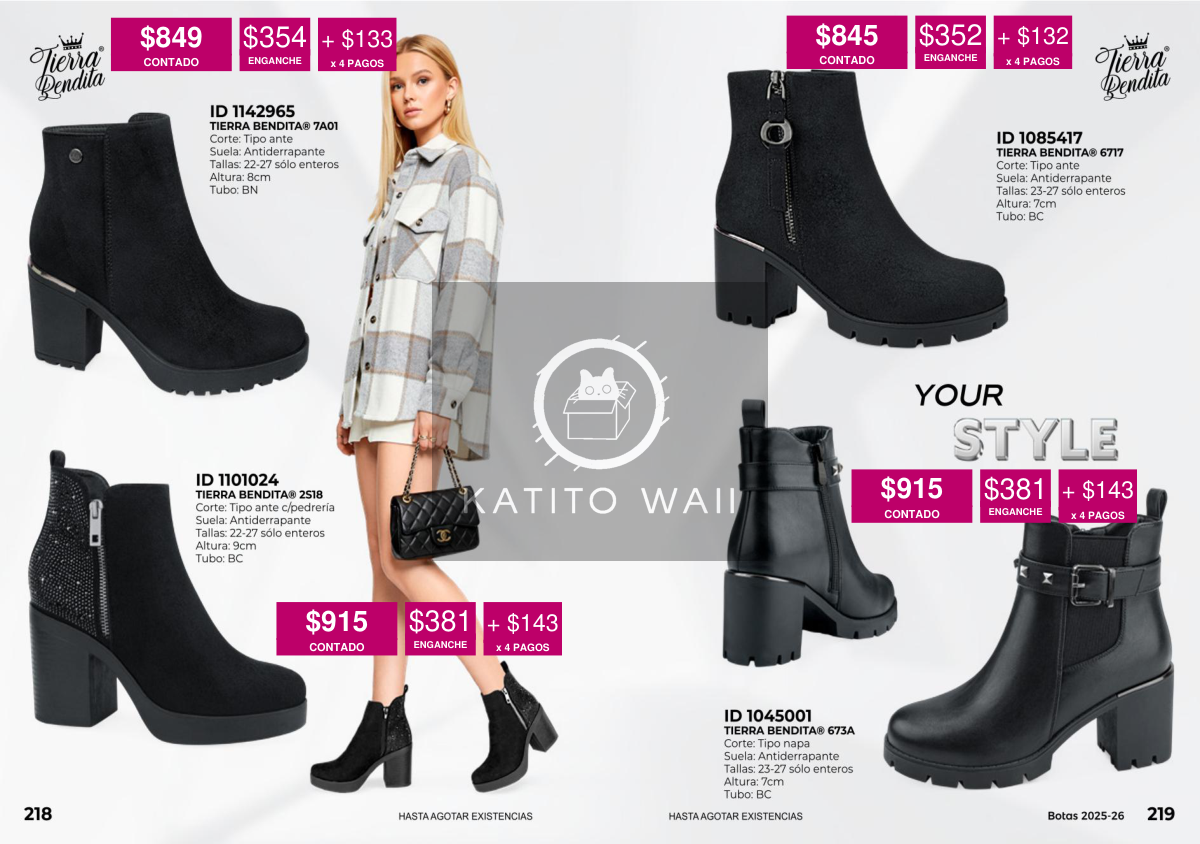 Botín de tacón tierra bendita