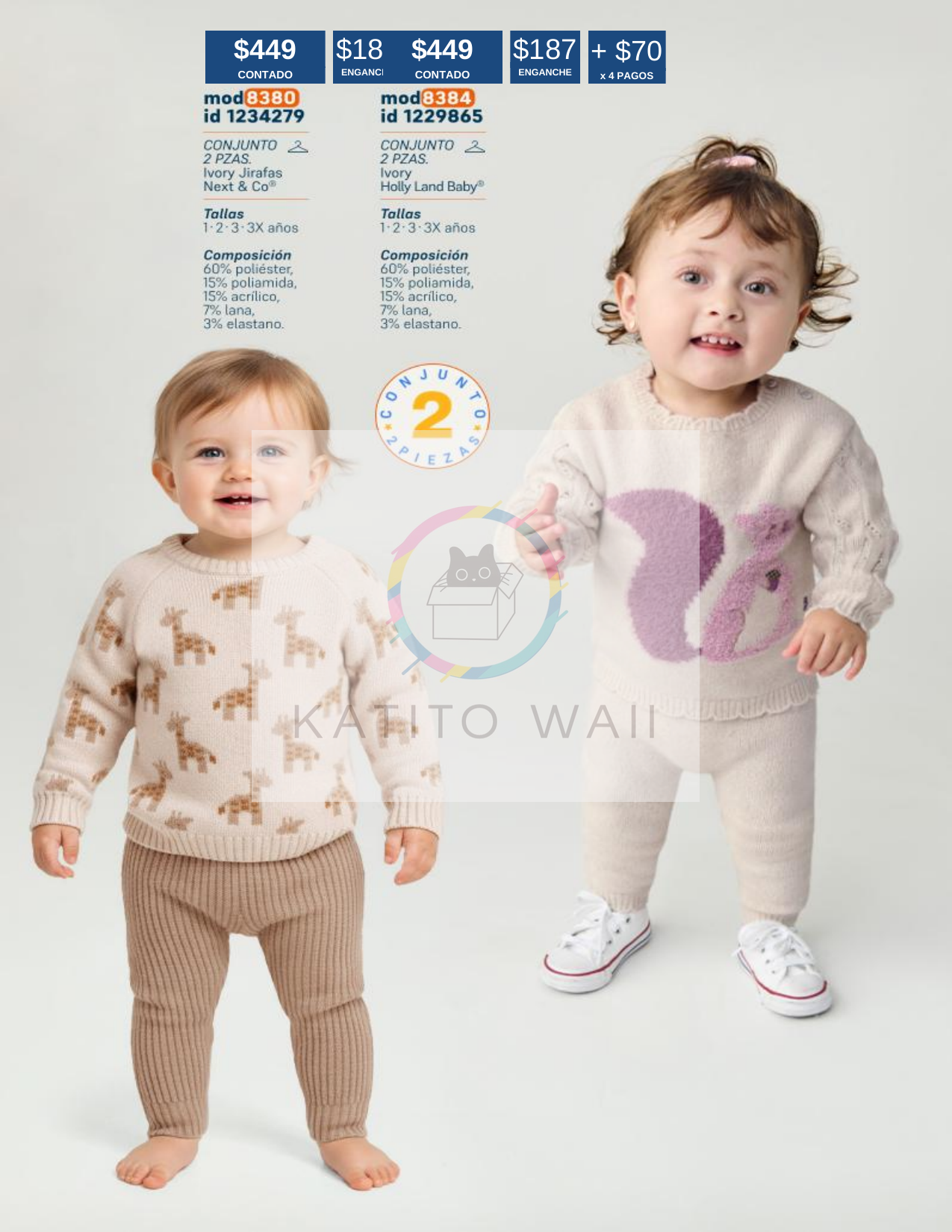 Conjunto de suéter y pantalón para bebé